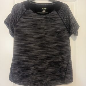 Tek Gear Women's Black Striped Top